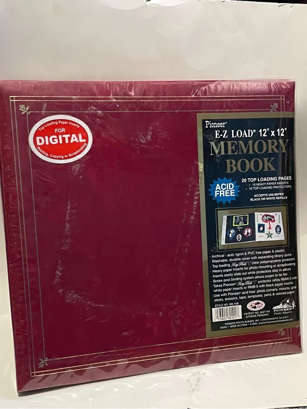 2 Piece Photo Album Memory Scrapbook PIONEER AND RECOLLECTIONS